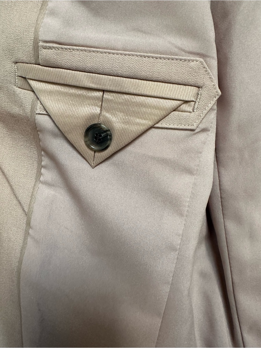 Ann Taylor Beige Taupe Single‑Button Blazer Women’s Size 6 - Picture 10 of 16